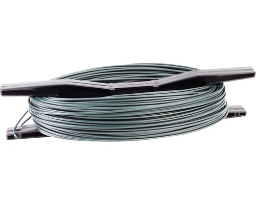 Fil de clôture sur bobine 1.5 mm 40 m, vert Fil de fer à ligaturer enrobé de plastique sur bobine