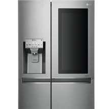 Réfrigérateur américain LG GSI961PZAZ lxhxp 91,2 x 179 x 73,8 cm compartiment de réfrigération 411 l compartiment de congélation 214 l 431 kWh/an acier inoxydable avec fonction InstaView : frapper et regarder-thumb-8