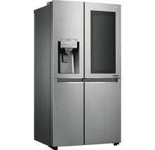 Réfrigérateur américain LG GSI961PZAZ lxhxp 91,2 x 179 x 73,8 cm compartiment de réfrigération 411 l compartiment de congélation 214 l 431 kWh/an acier inoxydable avec fonction InstaView : frapper et regarder-thumb-2