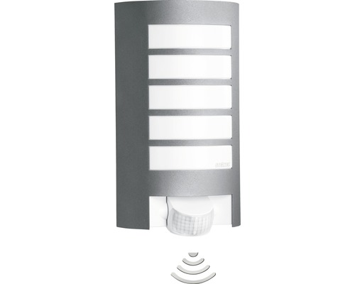 Applique extérieure avec capteur Steinel 1 ampoule H 272 mm L 12 S anthracite Luminaires extérieurs avec détecteur de mouvement