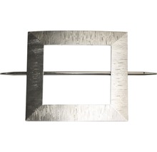 Épingle décorative Uranus aspect acier inoxydable 14,5x14,5 cm