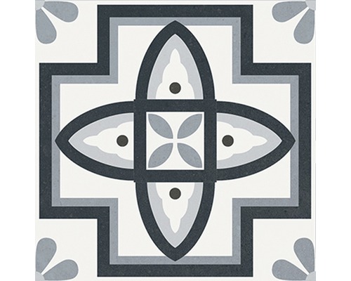 Dekorative Fliese mit floralem Muster für den Innenbereich