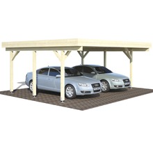 Carport double Palmako Robert 20,6 m² 600x512 cm naturel