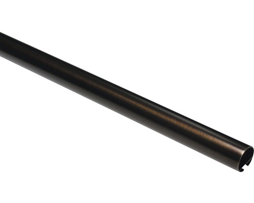 Gardinenstange mit Innenlauf I Windsor bronze 160 cm Ø 25 mm Metall Kleiderstange