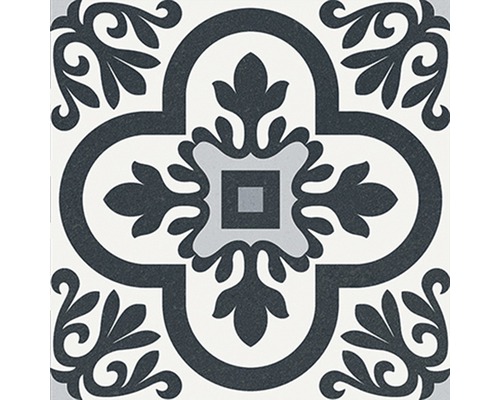 Dekorative Fliese mit floralem Muster