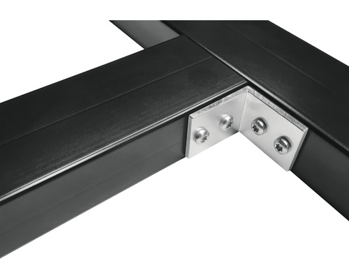 Winkel für Diagonalaussteifung für Unterkonstruktionen Aluminium Pack = 30 Stück inkl. 120 Schrauben Edelstahl A2 3,9x19 mm