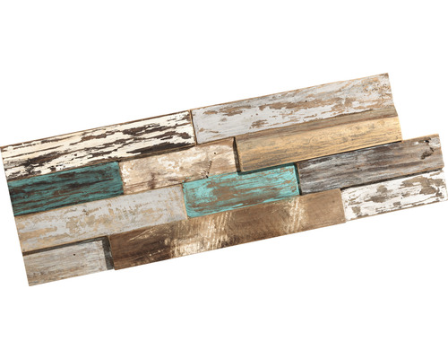 Revêtement en bois avec différentes couleurs