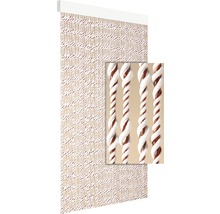 Türvorhang Ember braun-weiß 90x210 cm