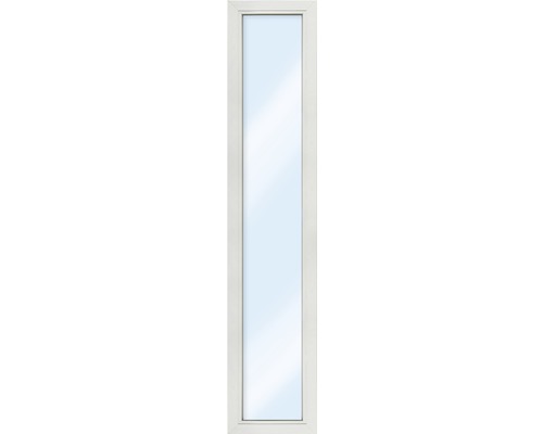Fenêtre fixe en plastique verre de sécurité trempé ARON Basic blanc 400x2100 mm (non ouvrable)-0