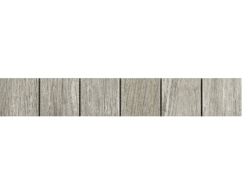 Frise en céramique aspect bois chêne gris