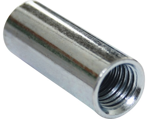 Écrou de raccordement rond M20x50 mm galvanisé Manchon fileté en métal