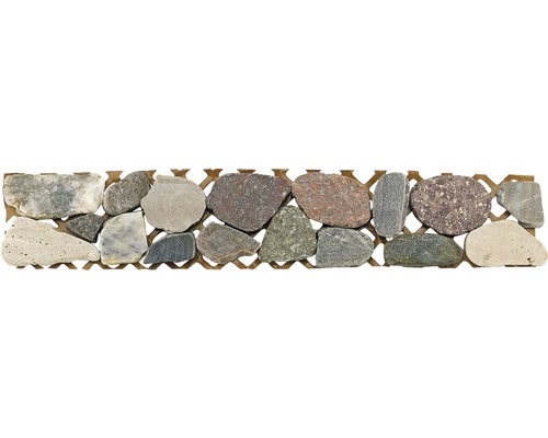 Bordure pierre de rivière, MA-7020, gris, 30x5 cm