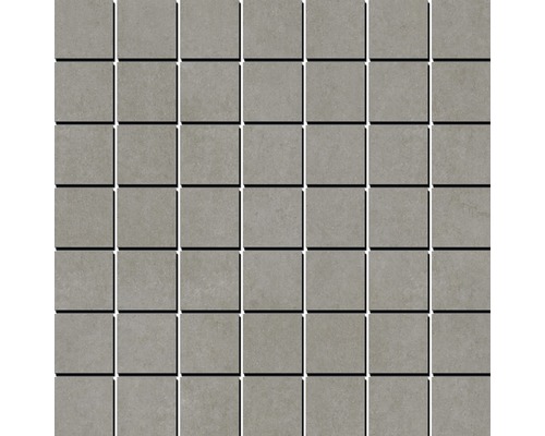 Mosaïque en grès cérame fin Residenz gris 35x35 cm
