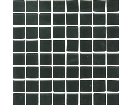 Mosaïques de verre XCM 8050, noir, 30,5x32,5 cm
