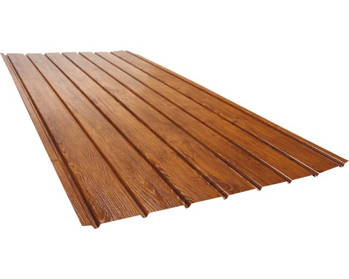 Profilblech mit Holzoptik