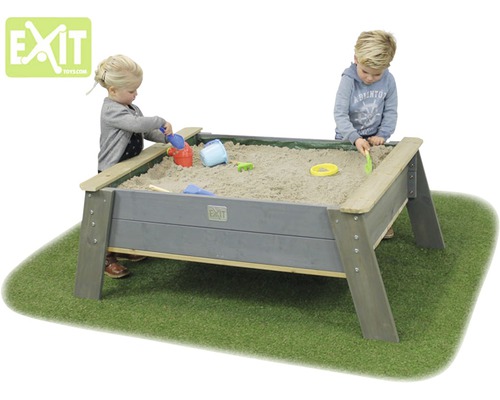 Table de jeu EXIT Aksent bac à sable XL 138 x 94 x 50 cm bois gris-0