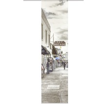 Roll Up mit Motiv einer Straßenszene mit dem Schriftzug Bay Arcade