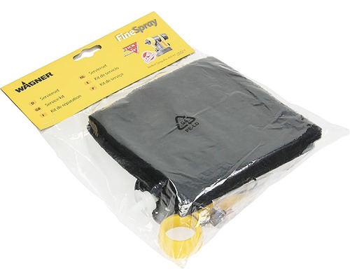 Kit d''entretien du système de pulvérisation fine Wagner dans un sac en plastique