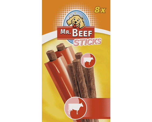 Hundesnack MR. BEEF Sticks Rind 8 Stück