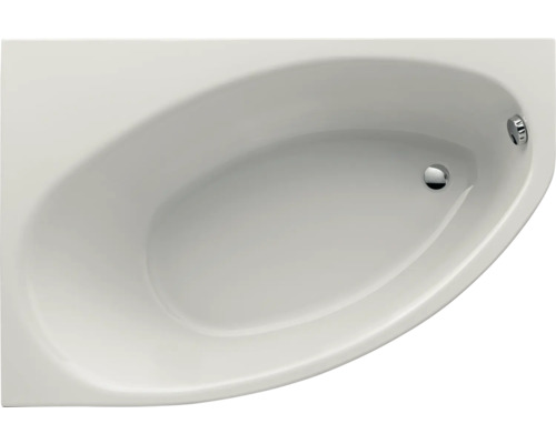 Baignoire Baignoire d'angle Baignoire asymétrique GEBERIT Renova 1500 x 1000 mm blanc lisse 657350000