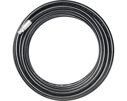 Tuyau haute pression noir pour nettoyeur haute pression, enroulé