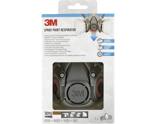 Masque de protection respiratoire pour peinture pulvérisée 3M