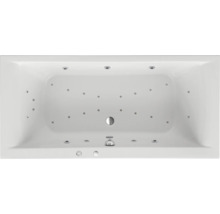 Aufnahme einer Badewanne mit Whirlpoolfunktion von oben