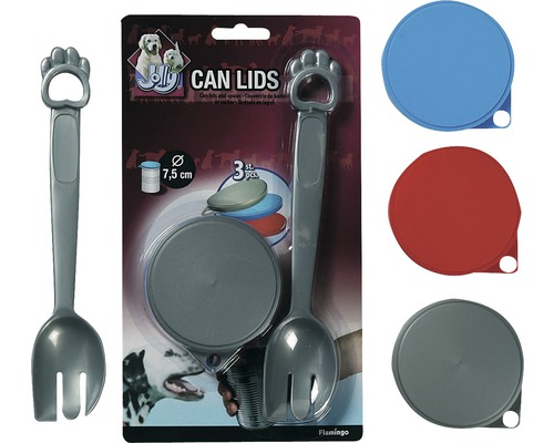 Jolly Dosendeckel und Löffel Set, 3 Stück