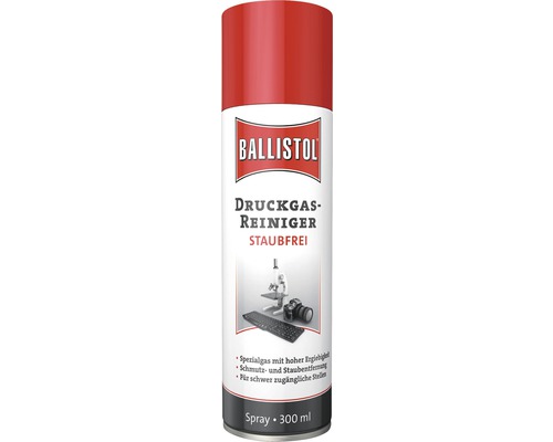 Spray à air comprimé Ballistol 300 ml Nettoyant à gaz comprimé Ballistol, bombe aérosol de 300 ml pour dépoussiérage