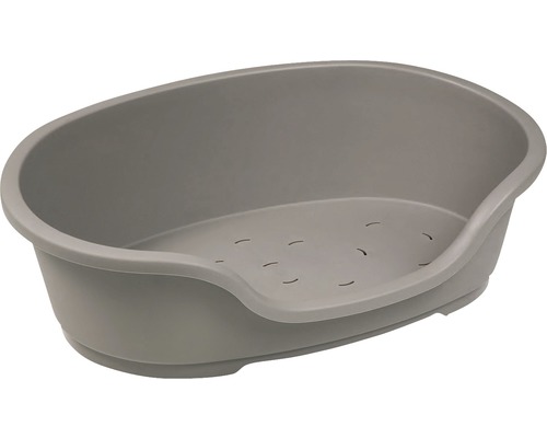 Panier à chien Karlie Domus 81 x 54 x 23 cm, chocolat mokka Panier ovale pour chien en plastique