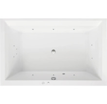 Rechteckige Badewanne mit Düsen von oben