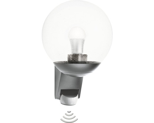 Applique extérieure LED avec capteur Steinel 1 ampoule H 307 mm L 585 S anthracite/transparent-0