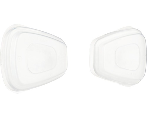 Deux filtres de protection respiratoire