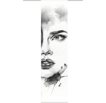 Schiebegardine Face grau 245x60 cm