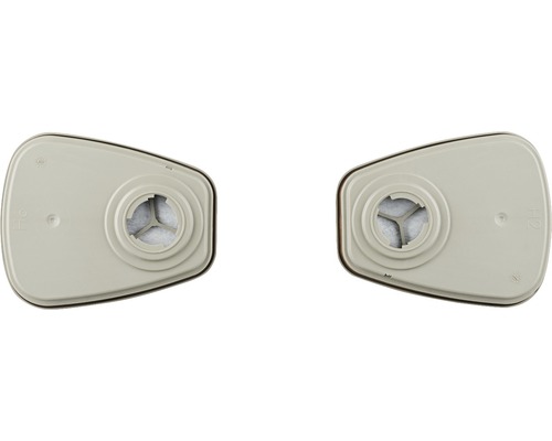 Deux filtres pour masque respiratoire