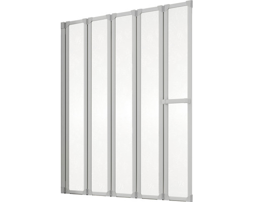 Duschabtrennung mit fünf Elementen