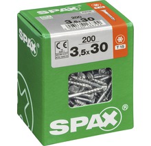 Vis Spax 3,5x30 millimètres, paquet de 200 pièces