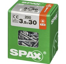 Vis Spax dans une boîte, dimension 3,5x30 millimètres