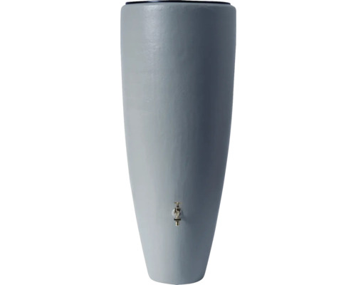 Récupérateur d''eau de pluie gris avec robinet pour l''arrosage du jardin