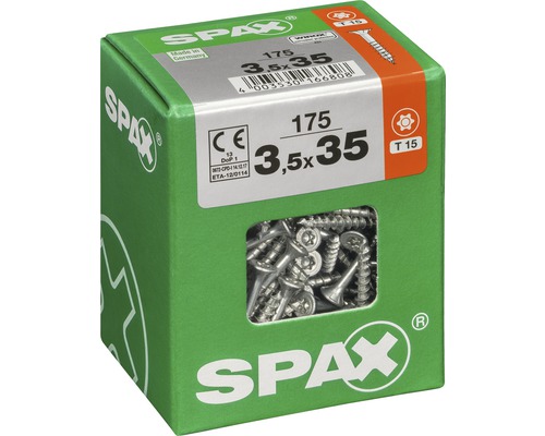 Paquet de vis Spax 3,5x35 millimètres