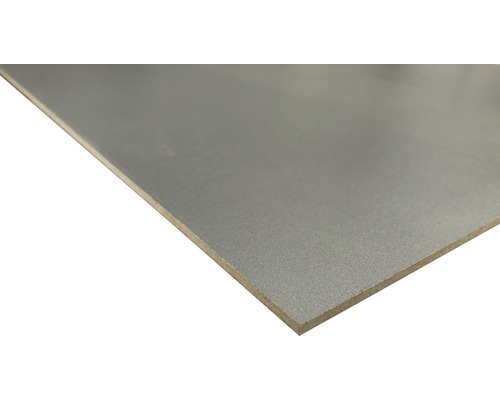 Panneau HDF fin un côté gris dimension fixe 1200x600x3 mm