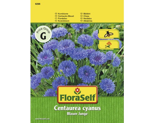 Bleuet 'Blauer Junge' FloraSelf semences non-hybrides graines de fleurs