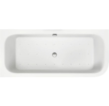Baignoire rectangulaire avec jets d''hydromassage vue de dessus