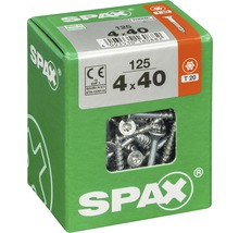Vis Spax 4x40 mm, 125 pièces dans l'emballage