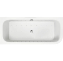 Vue de dessus d''une baignoire rectangulaire avec fonction hydromassage.
