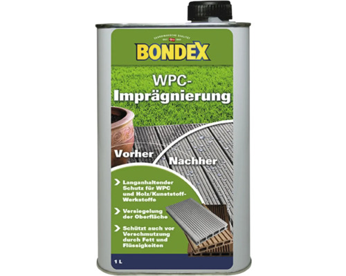 Imprégnation BONDEX pour bois composite WPC 1 l Imprégnation BONDEX pour bois composite WPC 1 l
