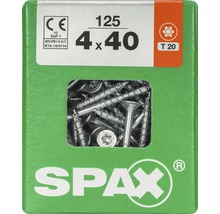 Vis universelles Spax 4 x 40 millimètres, 125 pièces