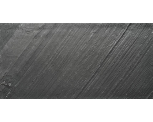 Echtstein Glimmerschiefer EcoStone hauchdünn weich 1 mm D-Black 45° 61x122 cm