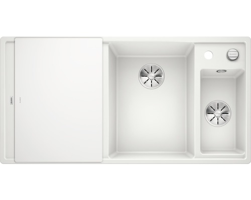 Spüle mit Abtropffläche und zwei Becken