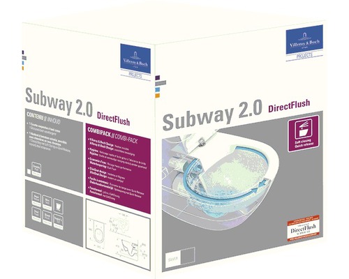 Emballage Villeroy et Boch Subway 2.0 DirectFlush WC combiné